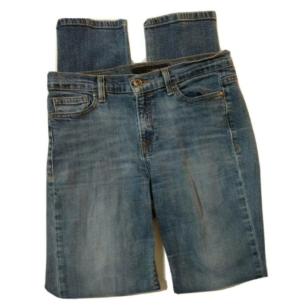 Calvin Klein Ultimate Skinny Jeans W29 Distressed Boho Hippie Womens Denim